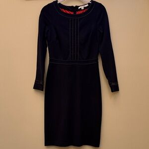 Boden Blue Long Sleeve Dress